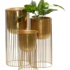 Promo 🌟 Contemporary Metal Planter - Set of 3 by Monroe Lane 🛒