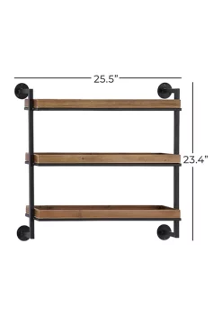 Brand new 🔔 Industrial Metal Wall Shelf by Monroe Lane ⭐ -Monroe Lane Sales Belk 9249