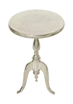 Budget 🥰 Traditional Aluminum Accent Table by Monroe Lane 🎁 -Monroe Lane Sales Belk 9256