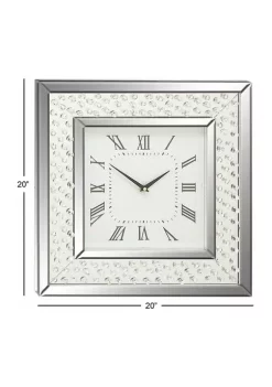Promo 👏 Glam Wood Wall Clock by Monroe Lane 👏 -Monroe Lane Sales Belk 9261