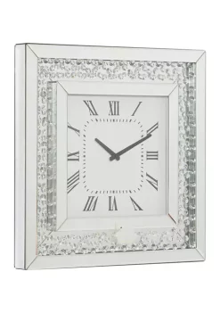 Promo 👏 Glam Wood Wall Clock by Monroe Lane 👏 -Monroe Lane Sales Belk 9262