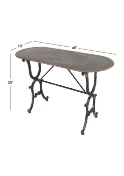 Cheapest 🥰 Farmhouse Metal Console Table by Monroe Lane 🧨 -Monroe Lane Sales Belk 9282