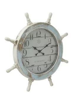Best deal 😉 Coastal Wood Wall Clock by Monroe Lane 💯 -Monroe Lane Sales Belk 9286