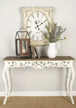 New 👏 Farmhouse Wood Console Table by Monroe Lane 🔔 -Monroe Lane Sales Belk 9368