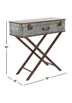 Deals ✨ Farmhouse Metal Accent Table by Monroe Lane 👏 -Monroe Lane Sales Belk 9371