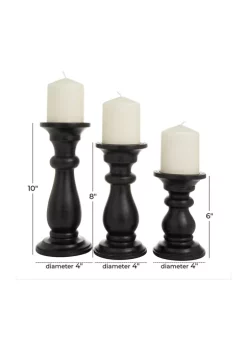 Top 10 🥰 Traditional Mango Wood Candle Holder - Set of 3 by Monroe Lane ✔️ -Monroe Lane Sales Belk 938
