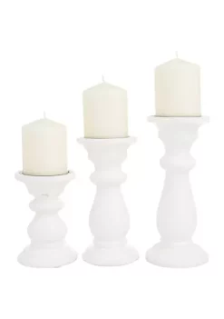 Top 10 🥰 Traditional Mango Wood Candle Holder - Set of 3 by Monroe Lane ✔️ -Monroe Lane Sales Belk 941