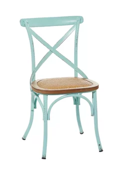 Budget 👏 Farmhouse Metal Dining Chair - Set of 2 by Monroe Lane ✨