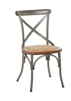 Budget 👏 Farmhouse Metal Dining Chair - Set of 2 by Monroe Lane ✨ -Monroe Lane Sales Belk 9449