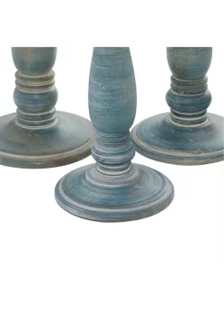 Top 10 🎁 Country Wood Candle Holder - Set of 3 by Monroe Lane 🎉 -Monroe Lane Sales Belk 9461