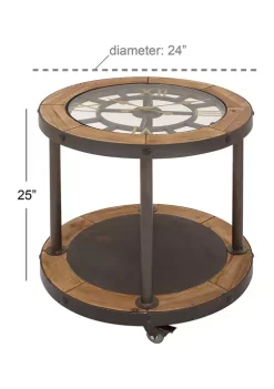 Flash Sale 🌟 Industrial Metal Accent Table by Monroe Lane ❤️ -Monroe Lane Sales Belk 9466