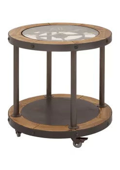 Flash Sale 🌟 Industrial Metal Accent Table by Monroe Lane ❤️ -Monroe Lane Sales Belk 9468