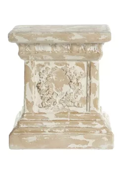 Cheap 🛒 Vintage Polyresin Pedestal Table by Monroe Lane 🎁 -Monroe Lane Sales Belk 9485