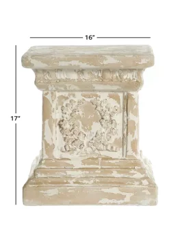 Cheap 🛒 Vintage Polyresin Pedestal Table by Monroe Lane 🎁 -Monroe Lane Sales Belk 9486