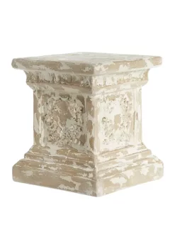 Cheap 🛒 Vintage Polyresin Pedestal Table by Monroe Lane 🎁 -Monroe Lane Sales Belk 9487