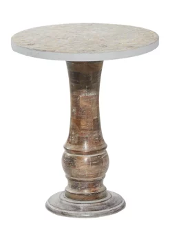 Best Sale ❤️ Rustic Wood Accent Table by Monroe Lane 👍