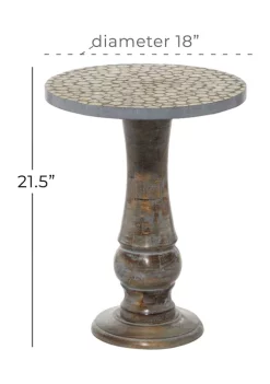 Best Sale ❤️ Rustic Wood Accent Table by Monroe Lane 👍 -Monroe Lane Sales Belk 9490