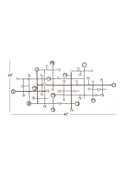 Deals 😀 Glam Metal Wall Decor by Monroe Lane 🌟 -Monroe Lane Sales Belk 9497