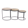 Outlet 🥰 Farmhouse Wood Accent Table - Set of 3 by Monroe Lane 🧨