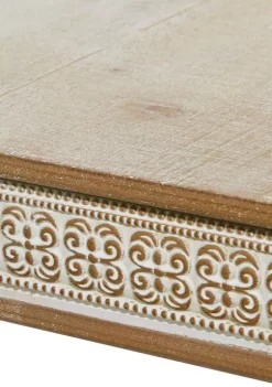 Buy ⭐ Farmhouse Wood Accent Table by Monroe Lane 🔥 -Monroe Lane Sales Belk 9588