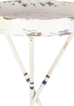 Promo 🎉 Coastal Metal Accent Table by Monroe Lane ⭐ -Monroe Lane Sales Belk 9600