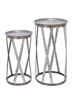 Outlet 🤩 Farmhouse Iron Accent Table - Set Of 2 by Monroe Lane 😍