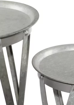 Outlet 🤩 Farmhouse Iron Accent Table - Set Of 2 by Monroe Lane 😍 -Monroe Lane Sales Belk 9671