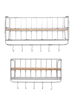 Discount ⌛ Industrial Metal Wall Hook - Set of 2 by Monroe Lane 👍 -Monroe Lane Sales Belk 9745