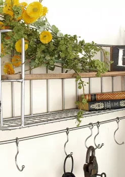 Discount ⌛ Industrial Metal Wall Hook - Set of 2 by Monroe Lane 👍 -Monroe Lane Sales Belk 9746