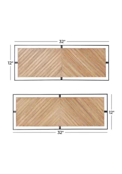 Best Sale 🎁 Farmhouse Wood Wall Decor - Set of 2 by Monroe Lane 😍 -Monroe Lane Sales Belk 9757