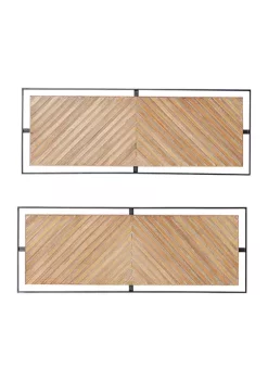 Best Sale 🎁 Farmhouse Wood Wall Decor - Set of 2 by Monroe Lane 😍 -Monroe Lane Sales Belk 9759
