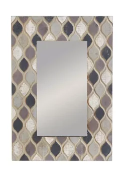 New 🤩 Farmhouse Wood Wall Mirror by Monroe Lane 🎁 -Monroe Lane Sales Belk 9764