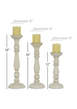 Best deal ⭐ Country Cottage Wood Candle Holder - Set of 3 by Monroe Lane ⭐ -Monroe Lane Sales Belk 9776