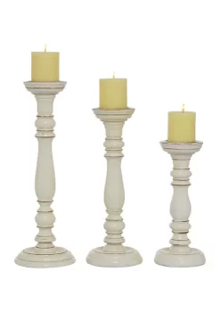 Best deal ⭐ Country Cottage Wood Candle Holder - Set of 3 by Monroe Lane ⭐ -Monroe Lane Sales Belk 9777