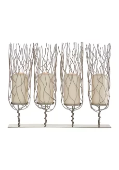 Brand new 💯 Contemporary Stainless Steel Candle Holder by Monroe Lane ⭐