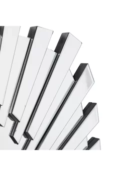 Outlet 🤩 Glam Glass Wall Mirror by Monroe Lane ✔️ -Monroe Lane Sales Belk 9817