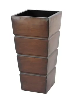 Outlet 🤩 Rustic Metal Planter - Set of 3 by Monroe Lane 👏 -Monroe Lane Sales Belk 9835