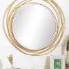 Best deal 🧨 Contemporary Metal Wall Mirror by Monroe Lane 😍