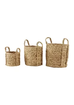 Top 10 🎁 Coastal Dried Plant Storage Basket - Set of 3 by Monroe Lane ⭐