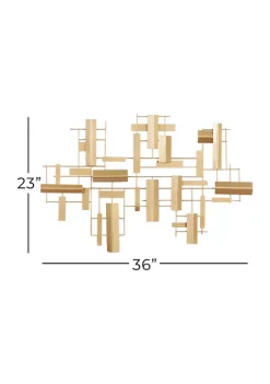 Best Sale ❤️ Contemporary Metal Wall Decor by Monroe Lane 🧨 -Monroe Lane Sales Belk 9901