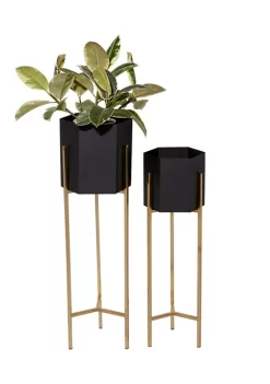 Top 10 💯 Contemporary Metal Planter - Set of 2 by Monroe Lane 🛒 -Monroe Lane Sales Belk 9922