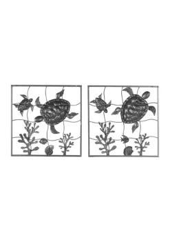 Top 10 🥰 Coastal Metal Wall Decor - Set of 2 by Monroe Lane 🎁 -Monroe Lane Sales Belk 9935