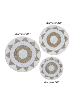 Top 10 🧨 Bohemian Cotton Wall Decor - Set of 3 by Monroe Lane 🎁 -Monroe Lane Sales Belk 9940
