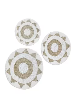 Top 10 🧨 Bohemian Cotton Wall Decor - Set of 3 by Monroe Lane 🎁 -Monroe Lane Sales Belk 9941