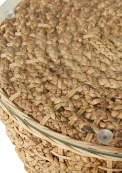 Promo 😉 Bohemian Seagrass Accent Table by Monroe Lane 🔥 -Monroe Lane Sales Belk 9952