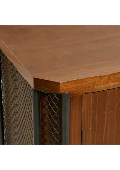 Buy 👍 Industrial Wood Cabinet by Monroe Lane 🔔 -Monroe Lane Sales Belk 9958