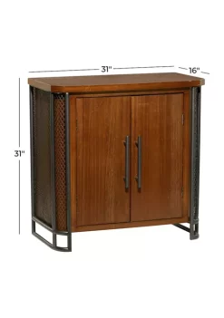 Buy 👍 Industrial Wood Cabinet by Monroe Lane 🔔 -Monroe Lane Sales Belk 9959