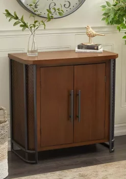 Buy 👍 Industrial Wood Cabinet by Monroe Lane 🔔 -Monroe Lane Sales Belk 9960