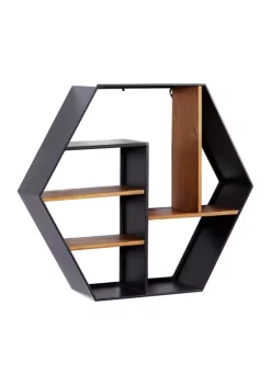 Hot Sale 👏 Industrial Wood Wall Shelf by Monroe Lane 🔥 -Monroe Lane Sales Belk 9975