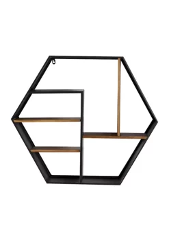 Hot Sale 👏 Industrial Wood Wall Shelf by Monroe Lane 🔥 -Monroe Lane Sales Belk 9976